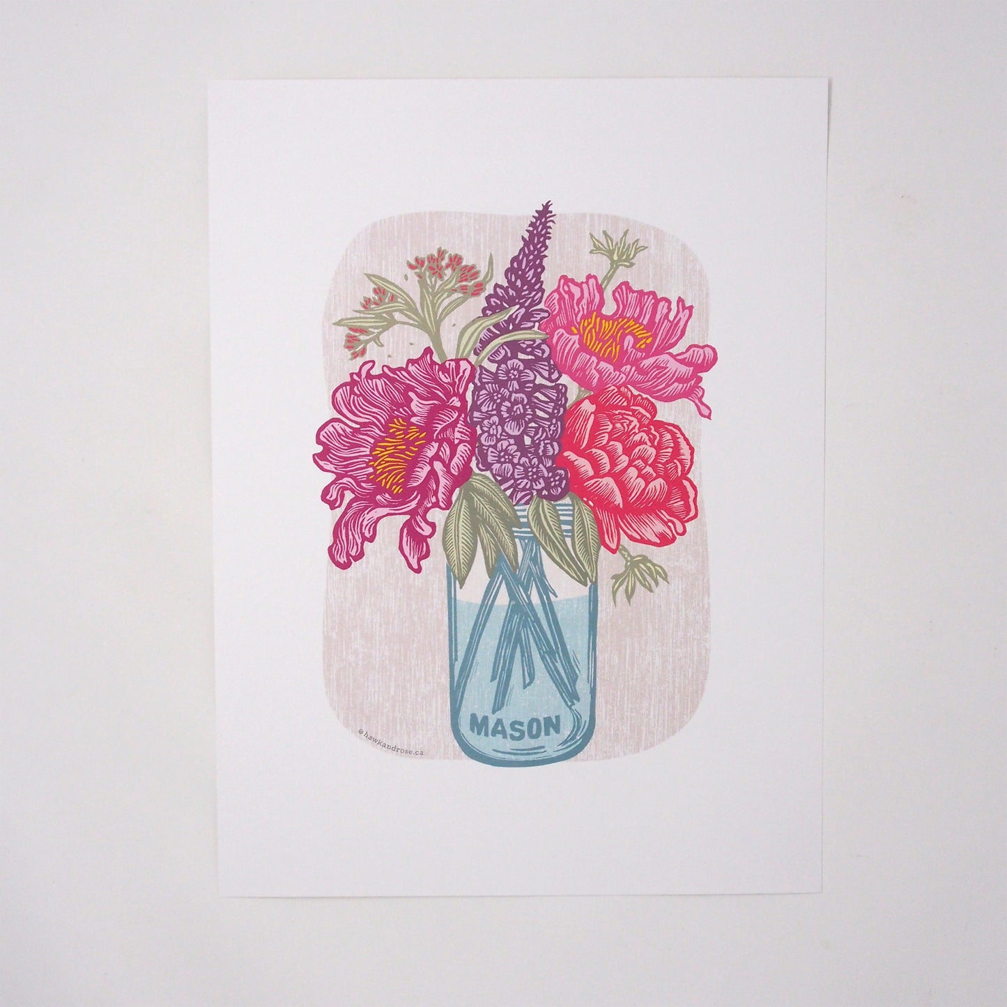 Cottage Flowers Reproduction Print