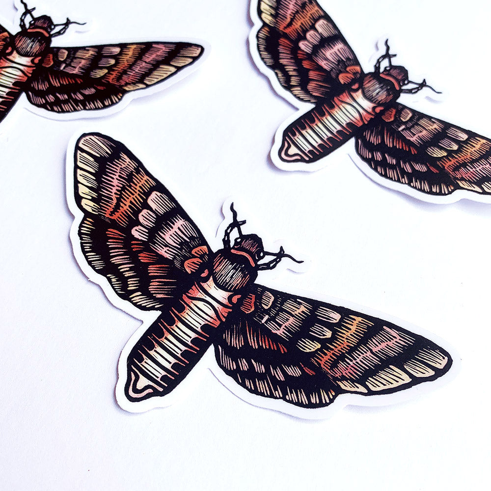 Hawkmoth Vinyl Sticker