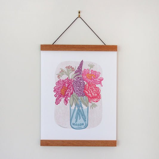 Cottage Flowers Reproduction Print