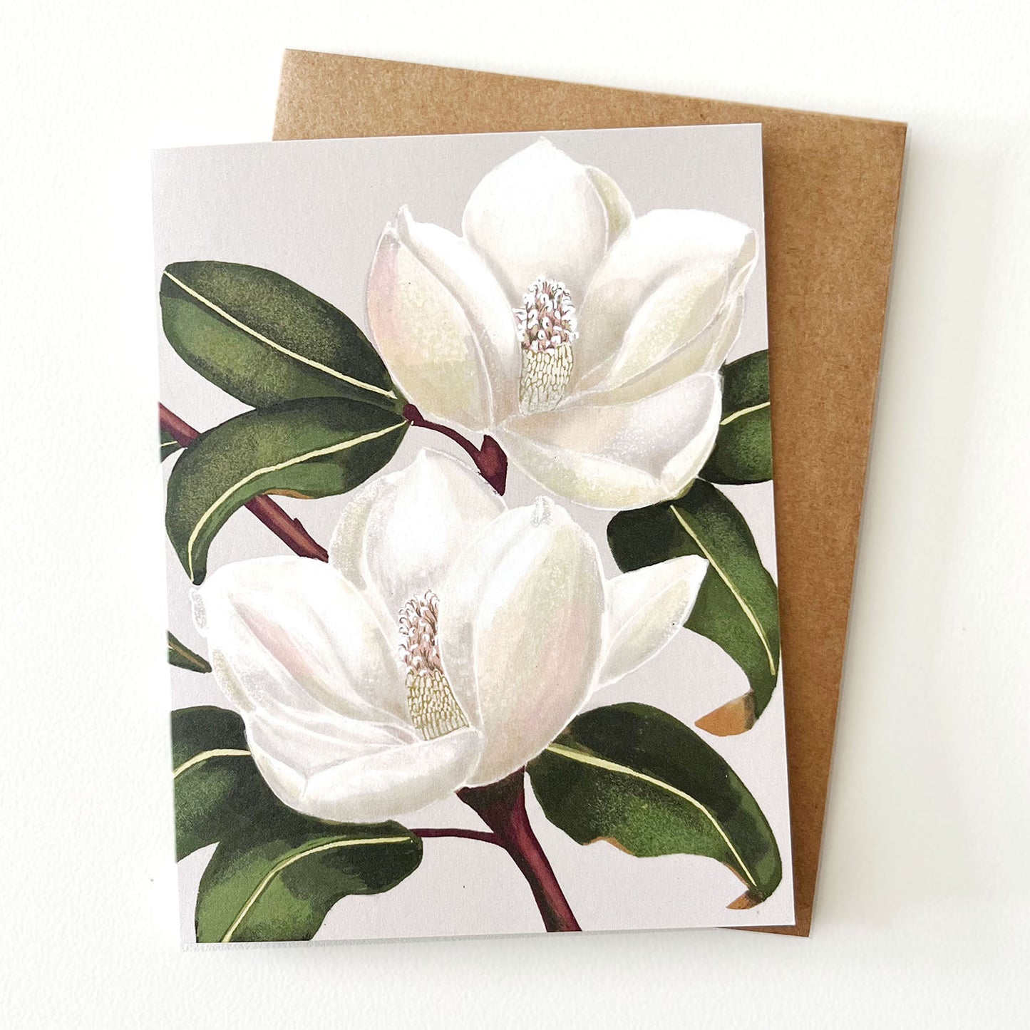 Botanical Expressions Series ‘Magnolia Grandiflora’ Card by Hawk and Rose Press