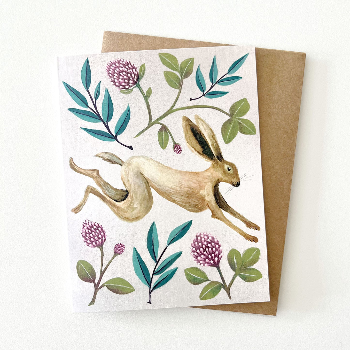 Botanical Expressions Series ‘Willow & Clover’ Card by Hawk and Rose Press