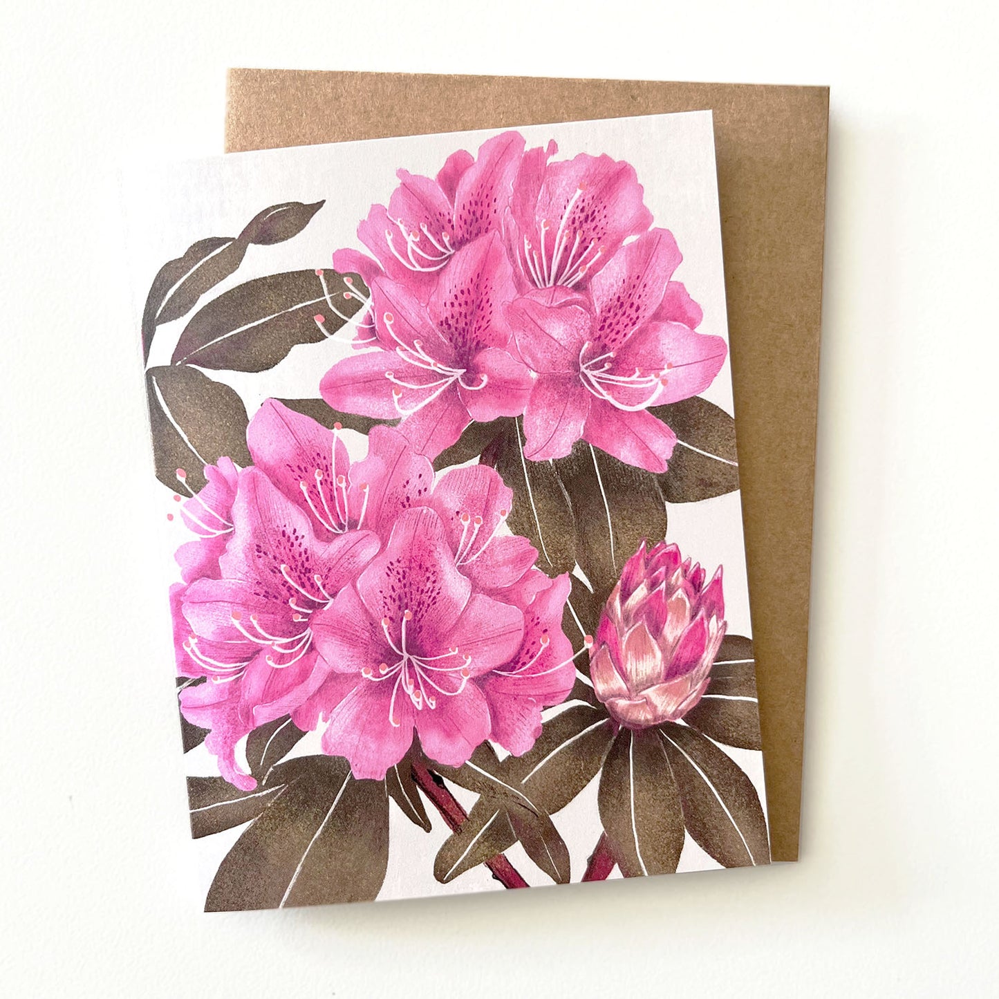 Botanical Expressions Series ‘Rhododendron’ Card by Hawk and Rose Press