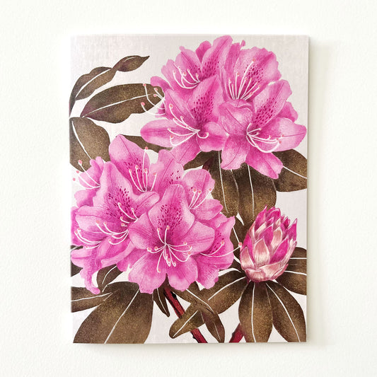Botanical Expressions Series ‘Rhododendron’ Card by Hawk and Rose Press
